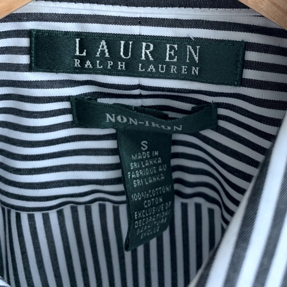 SOLD!!Ralph Lauren Classic Fit Black/White Shirt - Picture 8 of 8